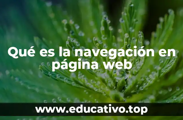 Qué es la navegación en página web