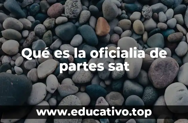 Qué es la oficialia de partes sat