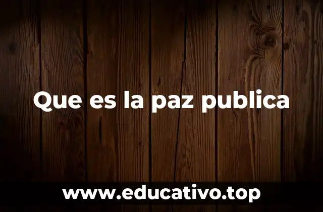 La importancia de mantener el orden social