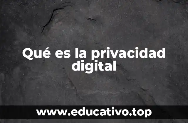 Qué es la privacidad digital