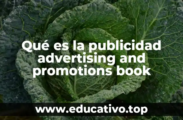 Qué es la publicidad advertising and promotions book