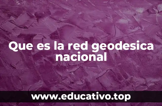 Que es la red geodesica nacional