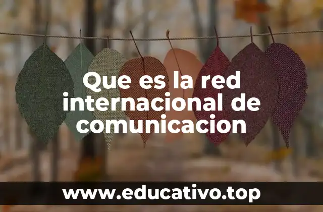 Que es la red internacional de comunicacion