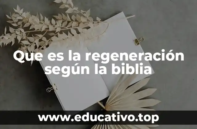 Que es la regeneración según la biblia