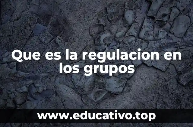 Cómo influye la regulación en la dinámica de un grupo