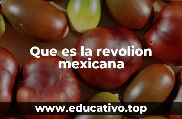 Que es la revolion mexicana
