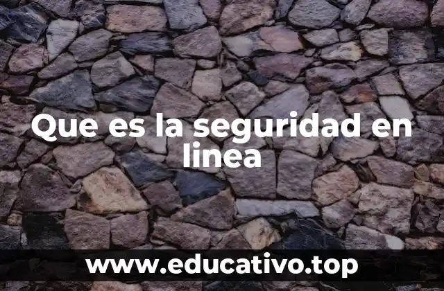 Que es la seguridad en linea