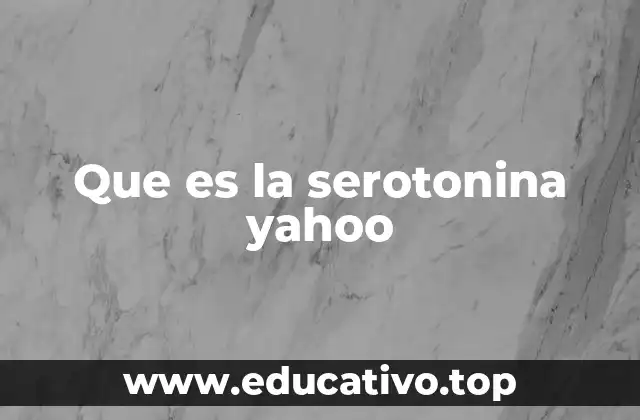 El papel de la serotonina en la salud mental y emocional