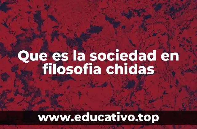 Que es la sociedad en filosofia chidas