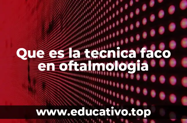 La evolución de la cirugía de cataratas sin mencionar Faco