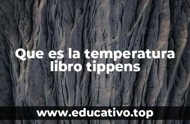 Que es la temperatura libro tippens