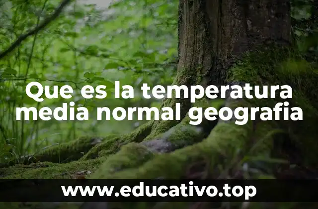 Importancia de la temperatura media normal en el estudio del clima