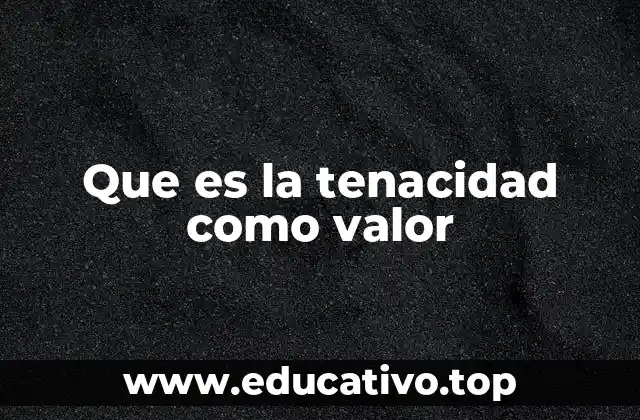 La importancia de la tenacidad en el desarrollo personal