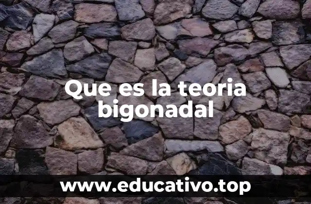 Que es la teoria bigonadal