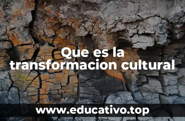 Que es la transformacion cultural
