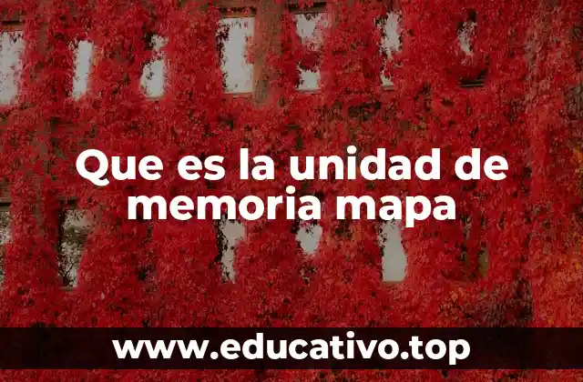 Que es la unidad de memoria mapa