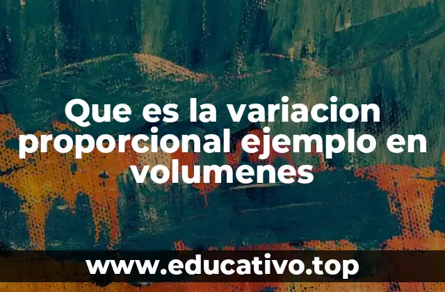 Relación entre magnitudes y el volumen en sistemas físicos