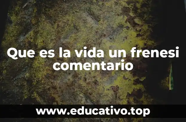 La vida moderna y la percepción del frenesí