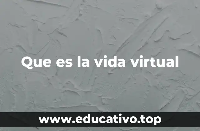 Que es la vida virtual