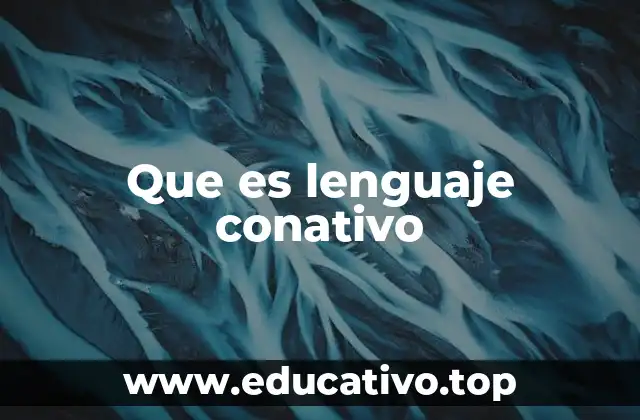 Que es lenguaje conativo