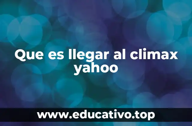 El climax como punto de inflexión emocional
