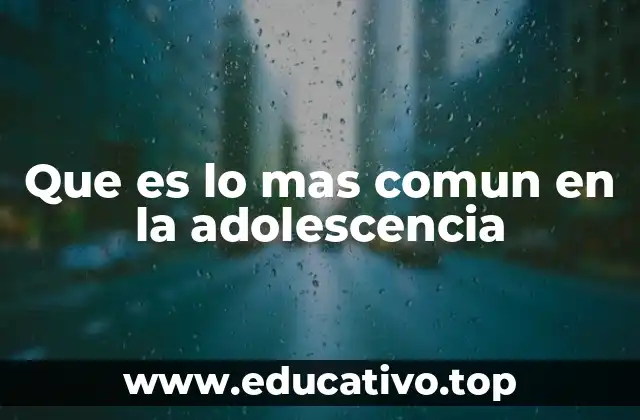La evolución de los comportamientos comunes en la adolescencia