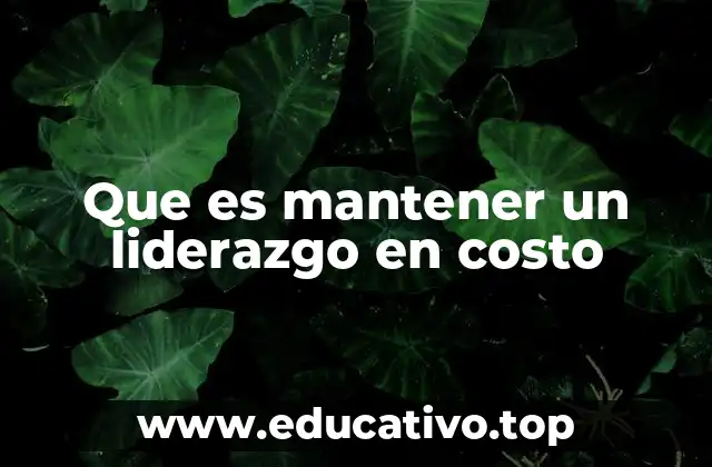 Cómo lograr ventaja competitiva a través de costos bajos