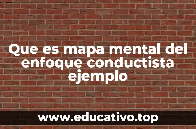Que es mapa mental del enfoque conductista ejemplo