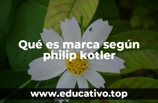 Qué es marca según philip kotler