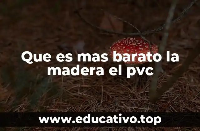 Que es mas barato la madera el pvc