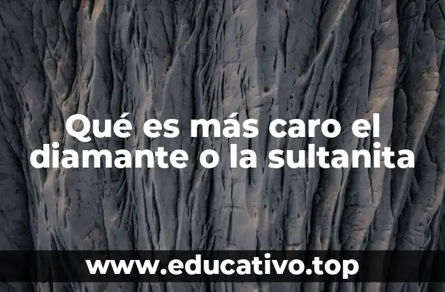 Qué es más caro el diamante o la sultanita