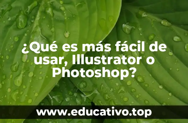 ¿Qué es más fácil de usar, Illustrator o Photoshop?