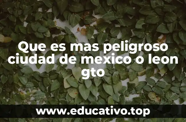 Comparando entornos urbanos y factores de riesgo