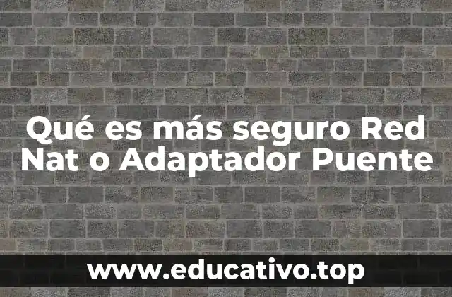 Comparando Red NAT y Adaptador Puente sin mencionar directamente la palabra clave