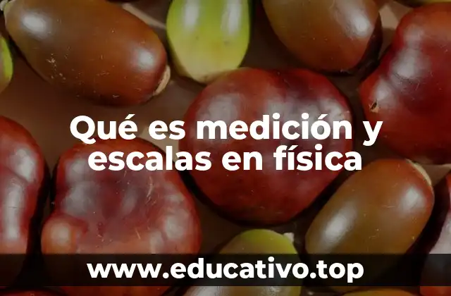 Qué es medición y escalas en física