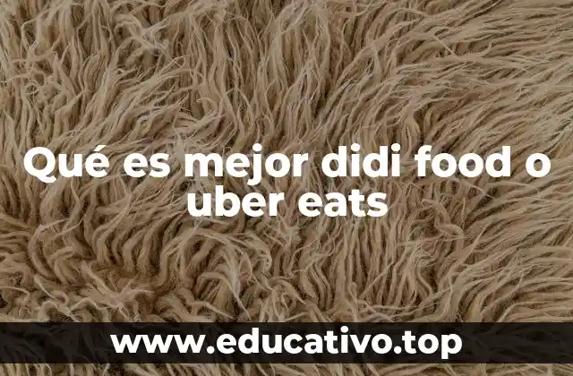 Qué es mejor didi food o uber eats