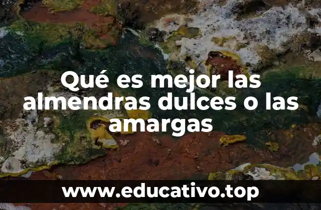 Características nutricionales y diferencias claves entre ambos tipos de almendras