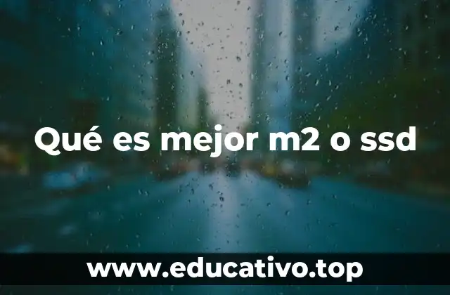 Qué es mejor m2 o ssd