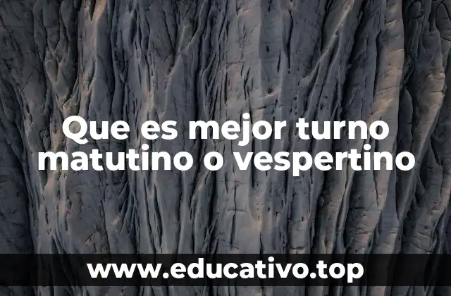 Factores que influyen en la elección del horario