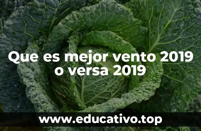 Que es mejor vento 2019 o versa 2019