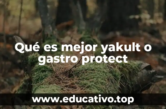 Qué es mejor yakult o gastro protect