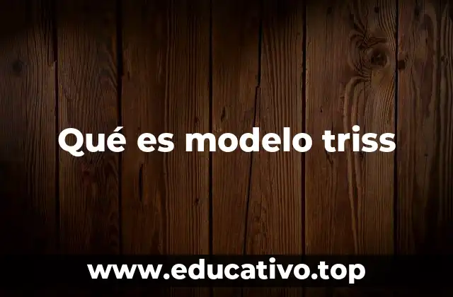 Qué es modelo triss