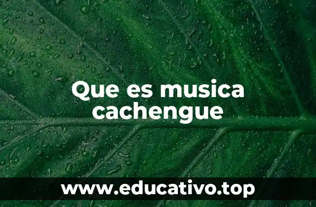 Que es musica cachengue