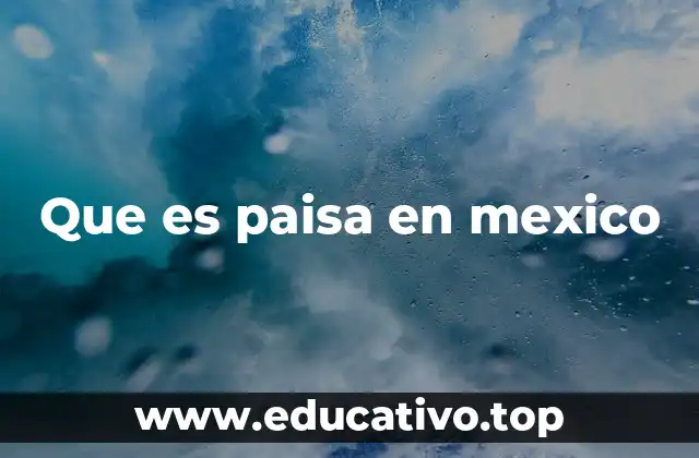 El uso de paisa en el lenguaje coloquial mexicano