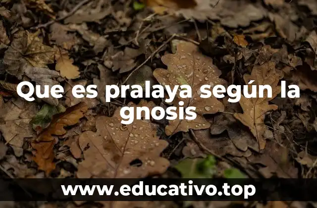 Que es pralaya según la gnosis