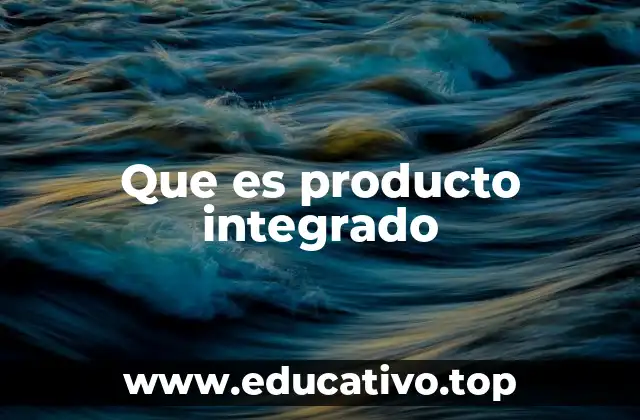 Cómo se calcula el producto integrado