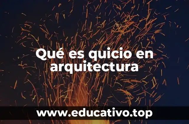 Qué es quicio en arquitectura