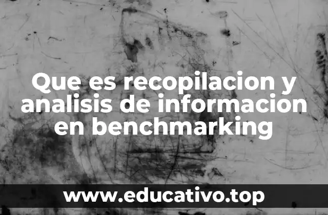 Que es recopilacion y analisis de informacion en benchmarking