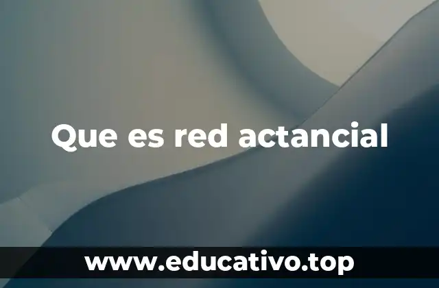 Que es red actancial
