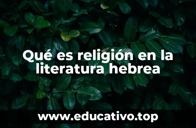 La espiritualidad como fundamento de la narrativa hebrea